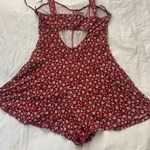 Burgundy romper